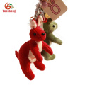 Custom Cheap Plush Elephant Kangaroo Dog Panda Keychain